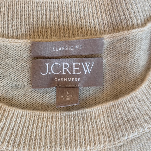 J. Crew Cashmere Relaxed Crewneck Sweater - Snow - Women's Small - Picture 4 of 5